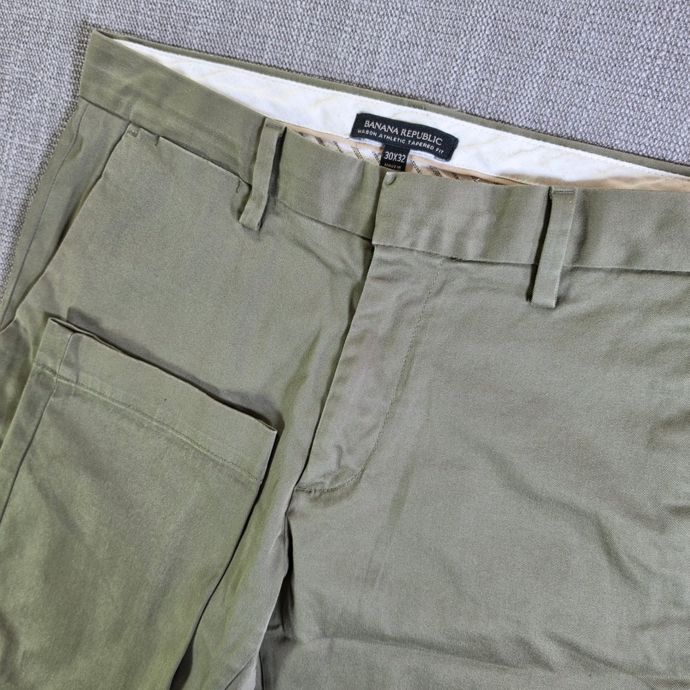 Banana Republic Pants‎ Mens 30/32 Agave Green Mason Athletic Tapered Stretch